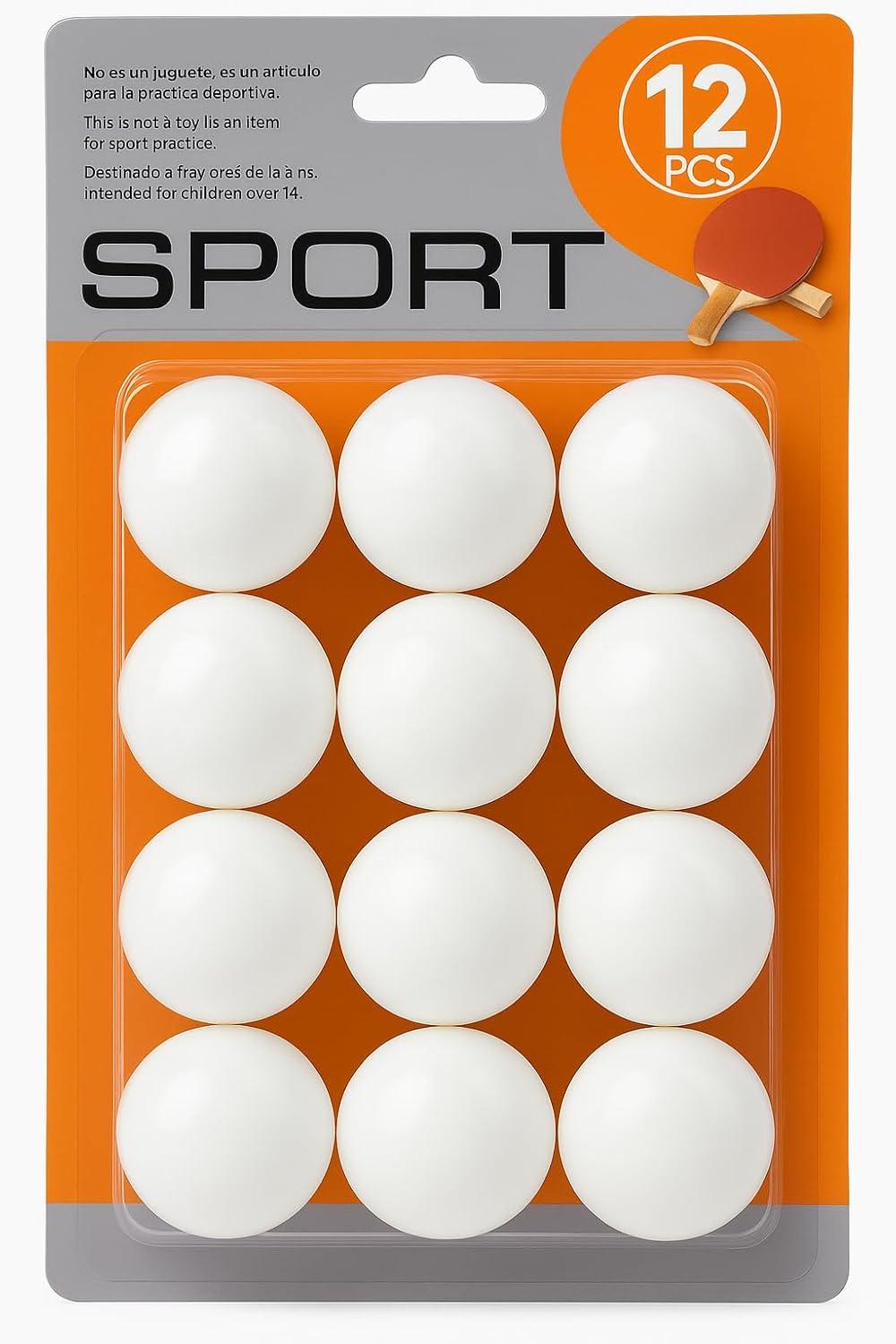 image:imageLiberty Imports Pack of 12 Beer Ping Pong Balls White Table Tennis Balls Lightweight Durable Seamless Bulk for Party Carnival Games Entertainment Decorations Crafts Activities
