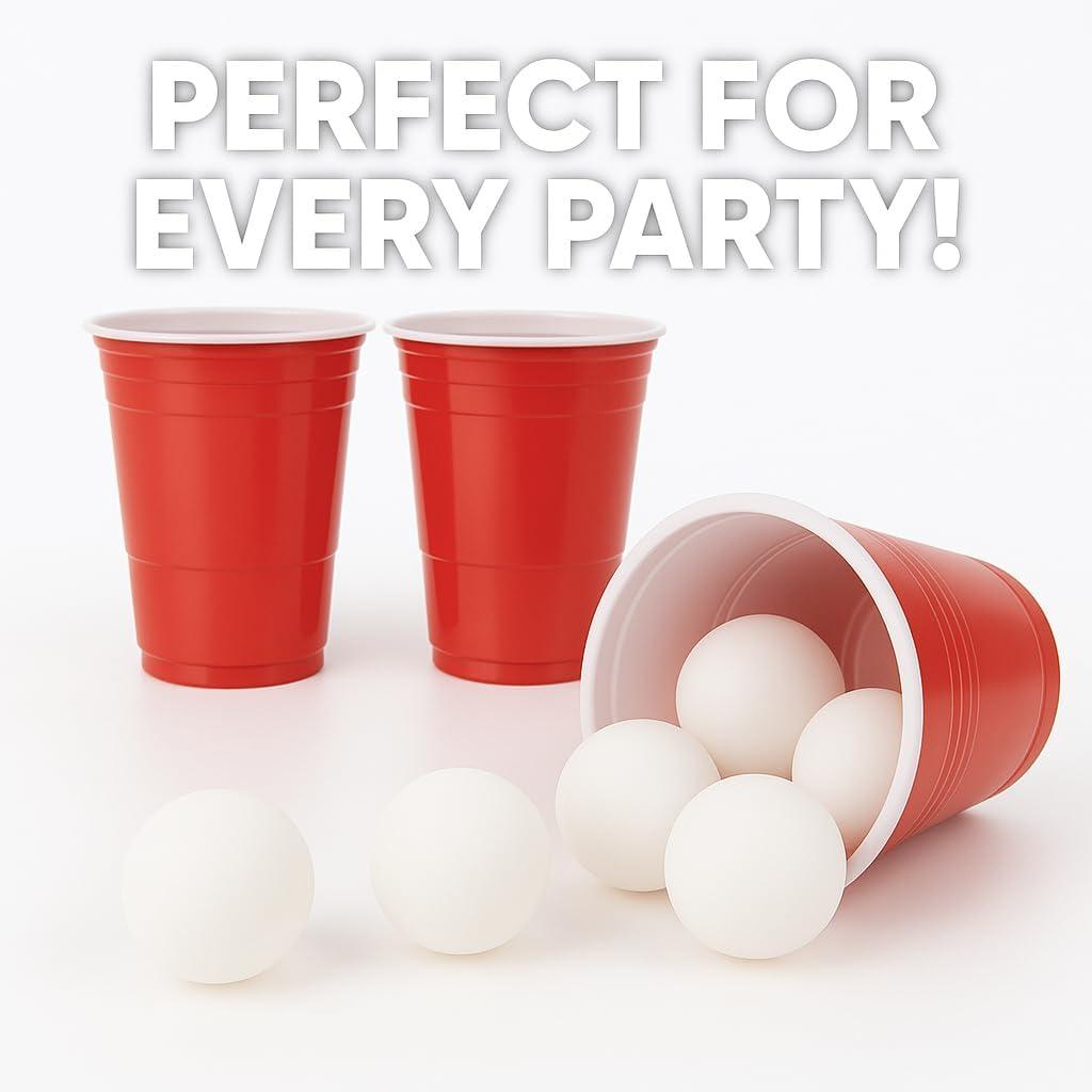 image:imageLiberty Imports Pack of 12 Beer Ping Pong Balls White Table Tennis Balls Lightweight Durable Seamless Bulk for Party Carnival Games Entertainment Decorations Crafts Activities