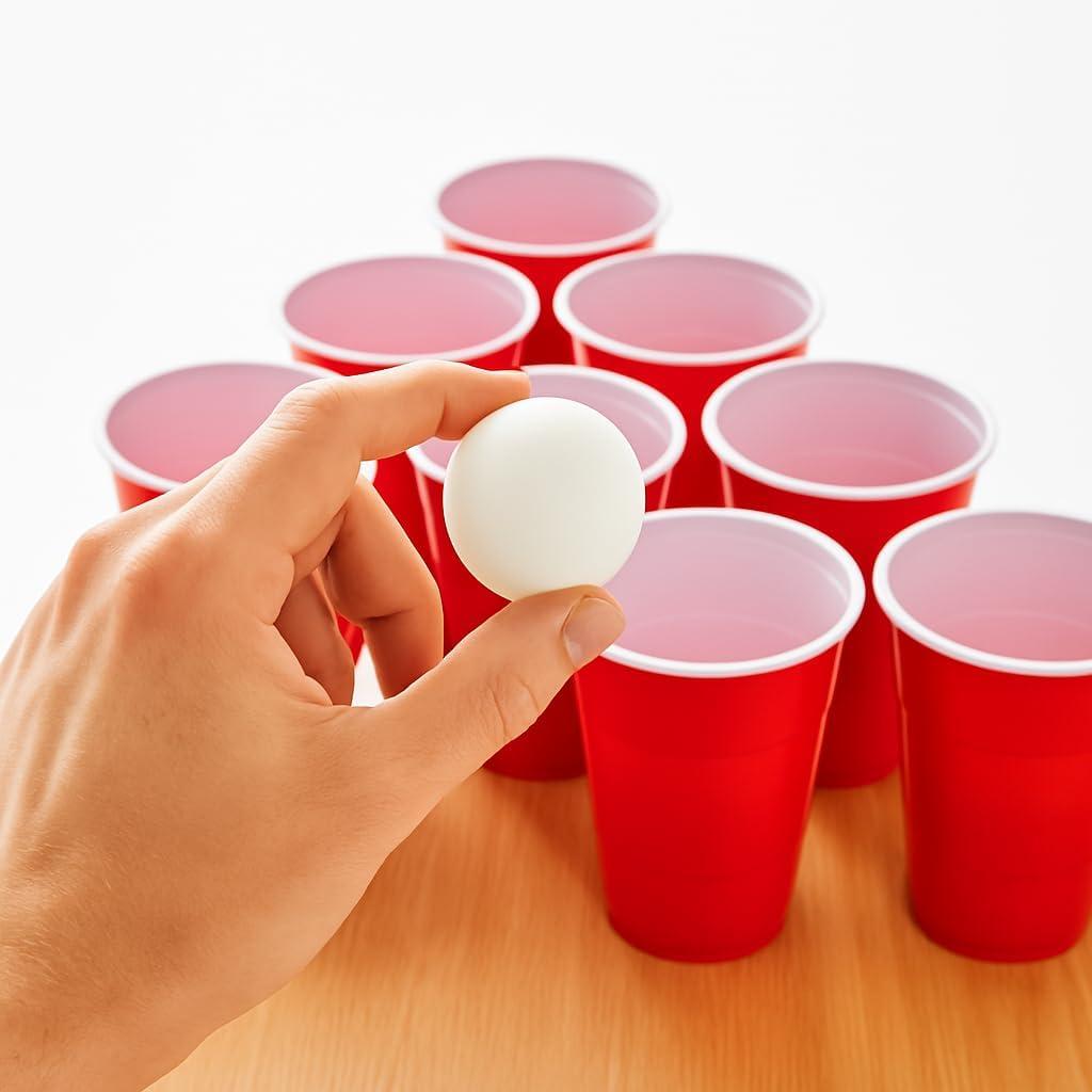 image:imageLiberty Imports Pack of 12 Beer Ping Pong Balls White Table Tennis Balls Lightweight Durable Seamless Bulk for Party Carnival Games Entertainment Decorations Crafts Activities
