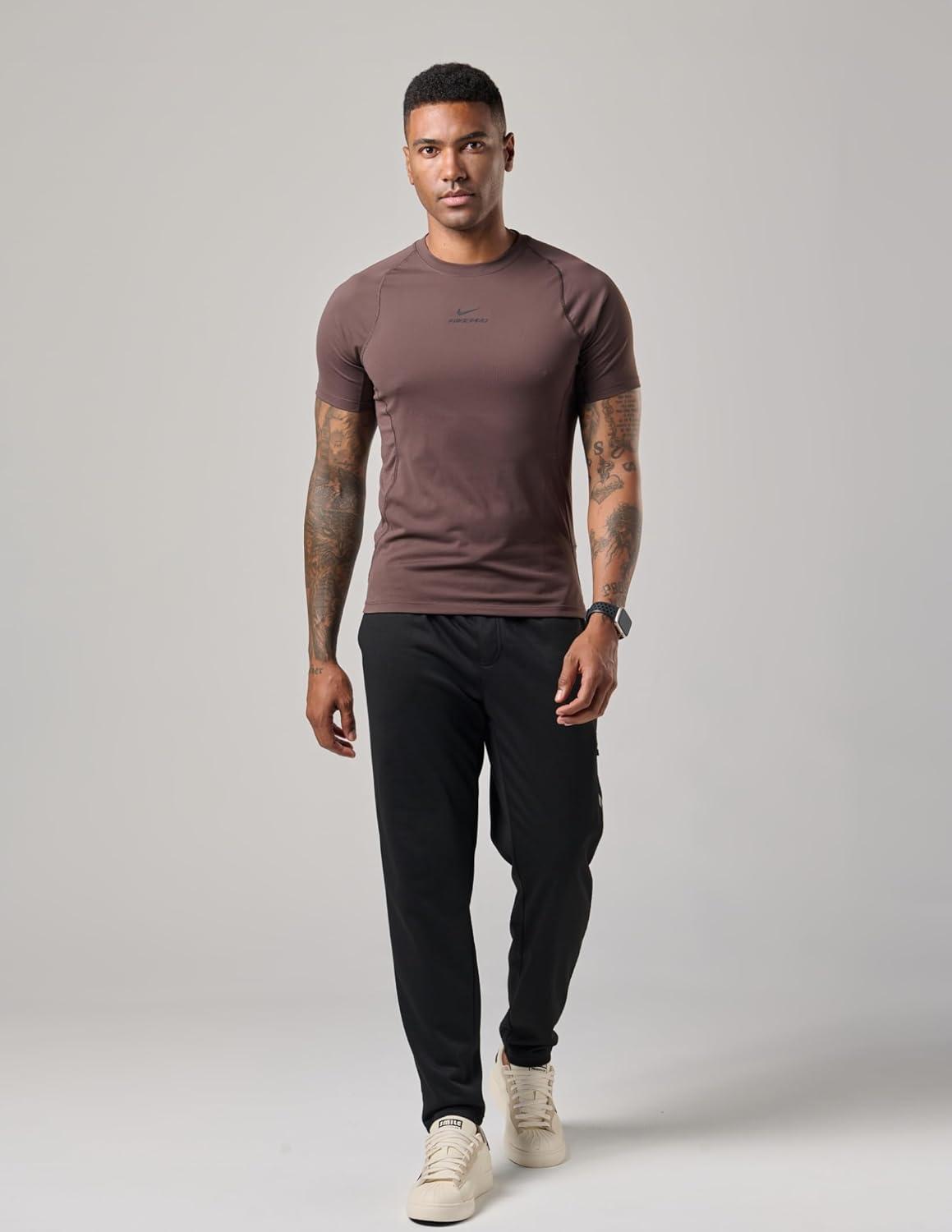 image:imageLiberty Pro 2 Pack Mens Joggers for Shorter Men 29 Inseam Sweatpants with Zip Pockets Regular Fit Tapered Workout PantsGrayBlack