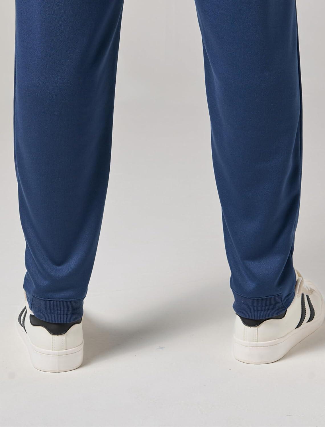 image:imageLiberty Pro 2 Pack Mens Joggers for Shorter Men 29 Inseam Sweatpants with Zip Pockets Regular Fit Tapered Workout PantsNavyBlack